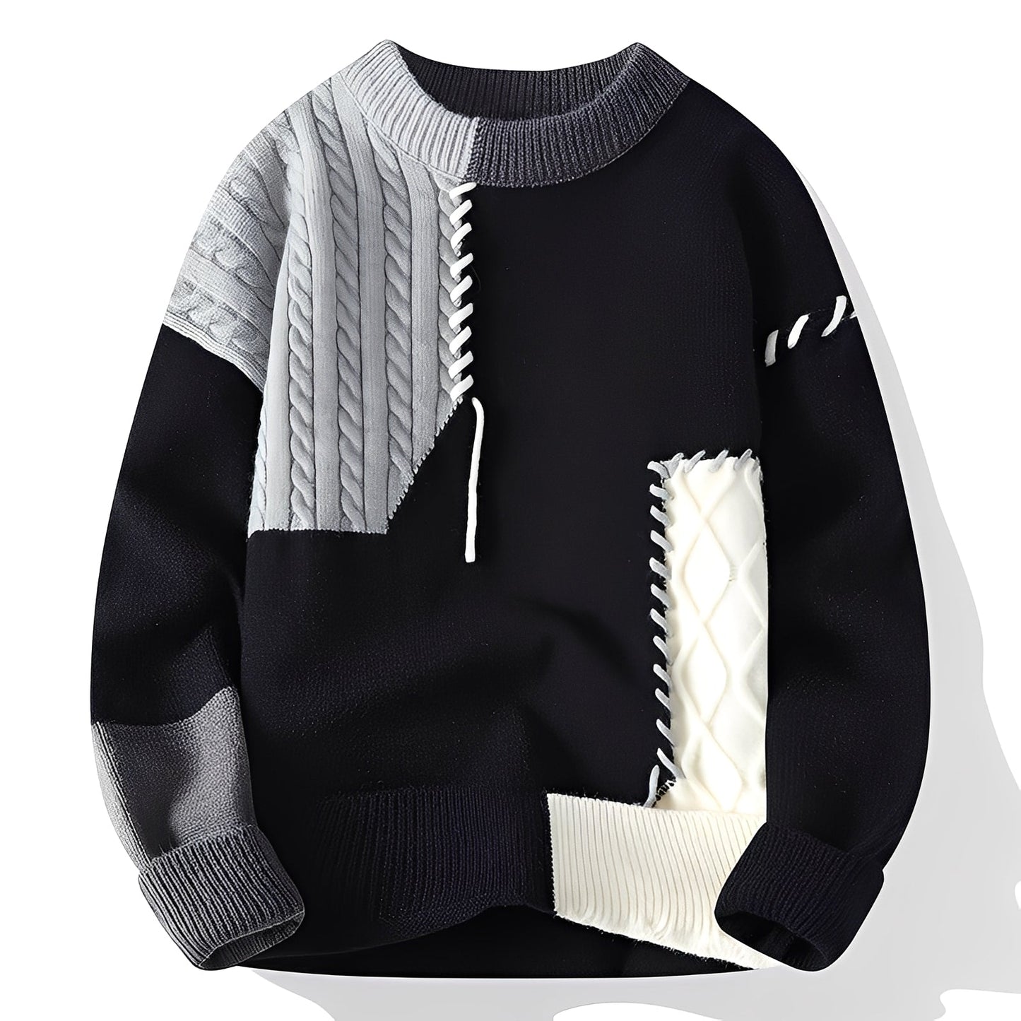 Curtis - Modischer Herren-Fleecepullover mit Farbblock-Design