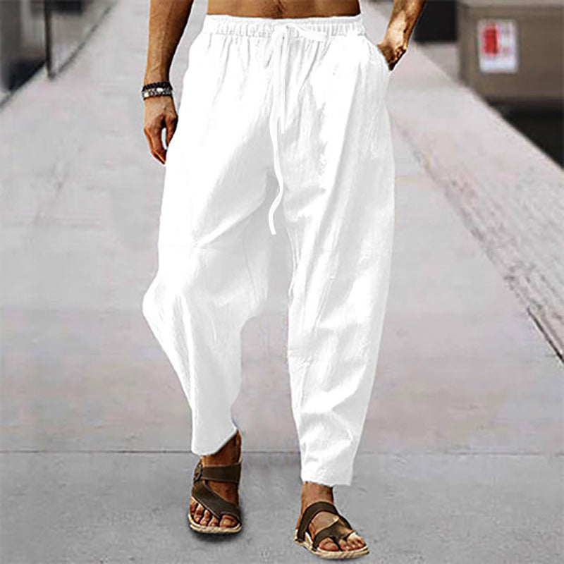 Titus - Herren-Badeshorts aus Baumwolle und Leinen
