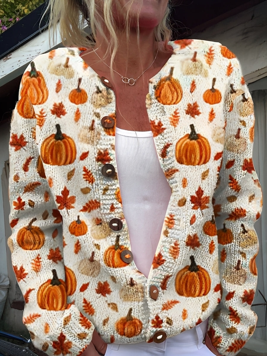 Kandace - Schicker Damen-Cardigan mit Blumenmuster