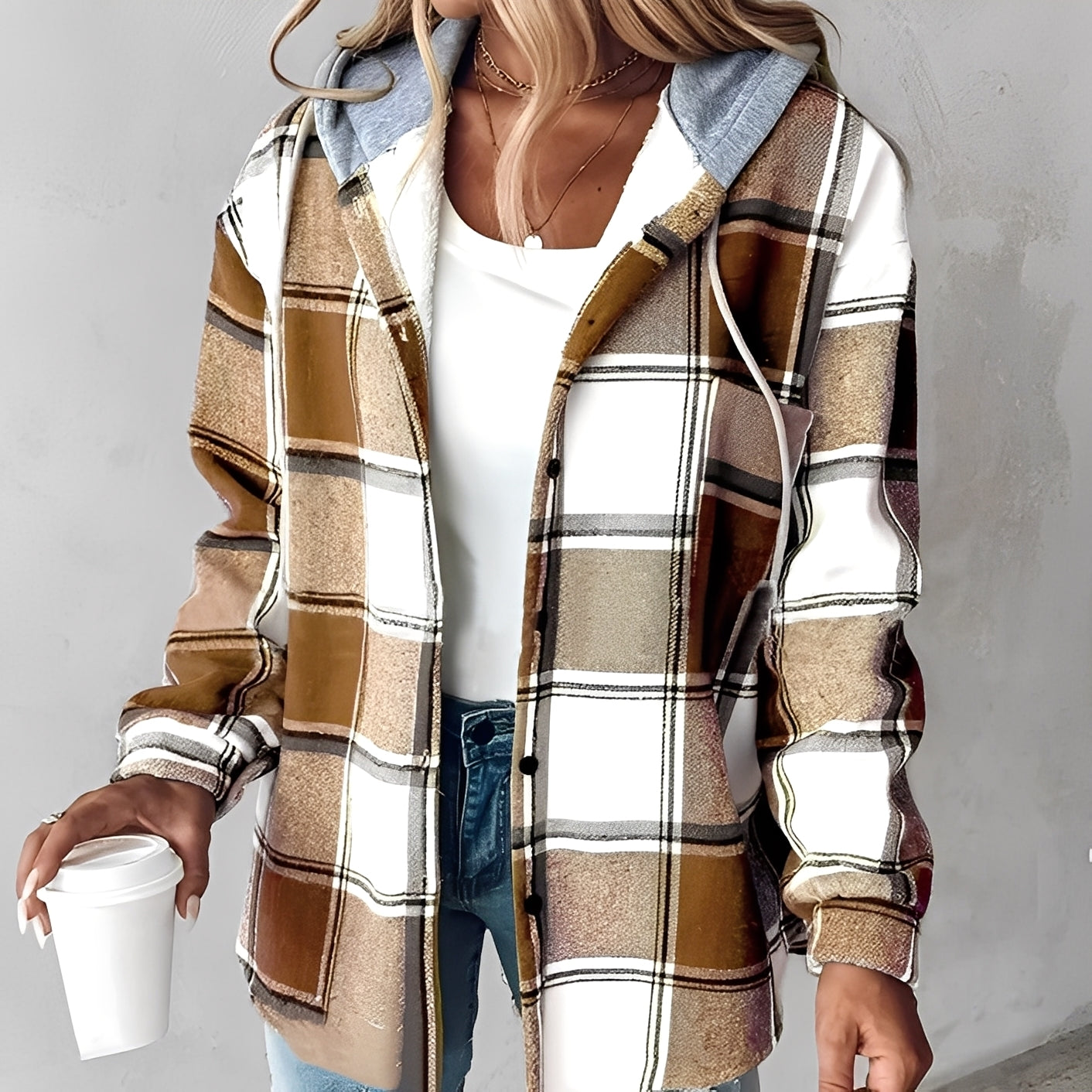 Briana - Gemütliche, warme Damen-Kapuzenjacke