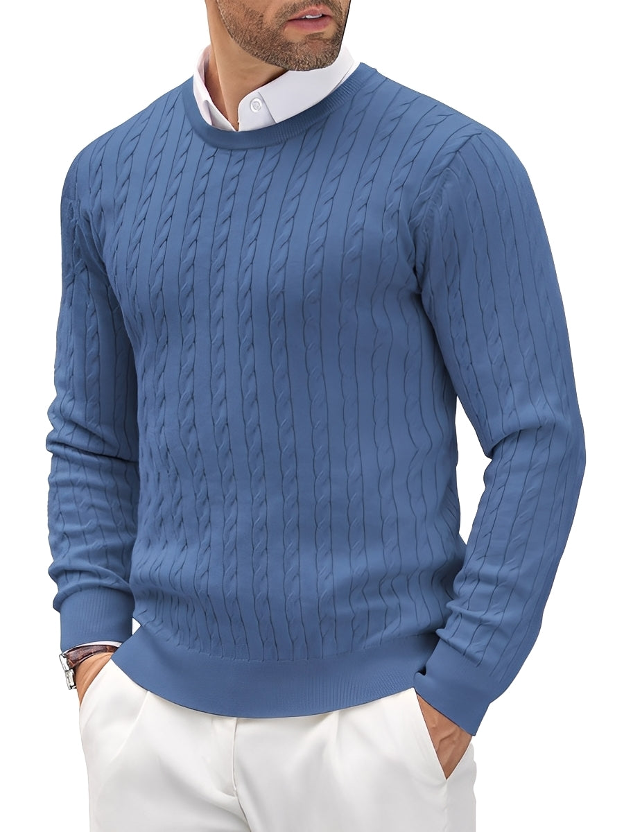Romilly - Bequemer, schmal geschnittener Männerpullover
