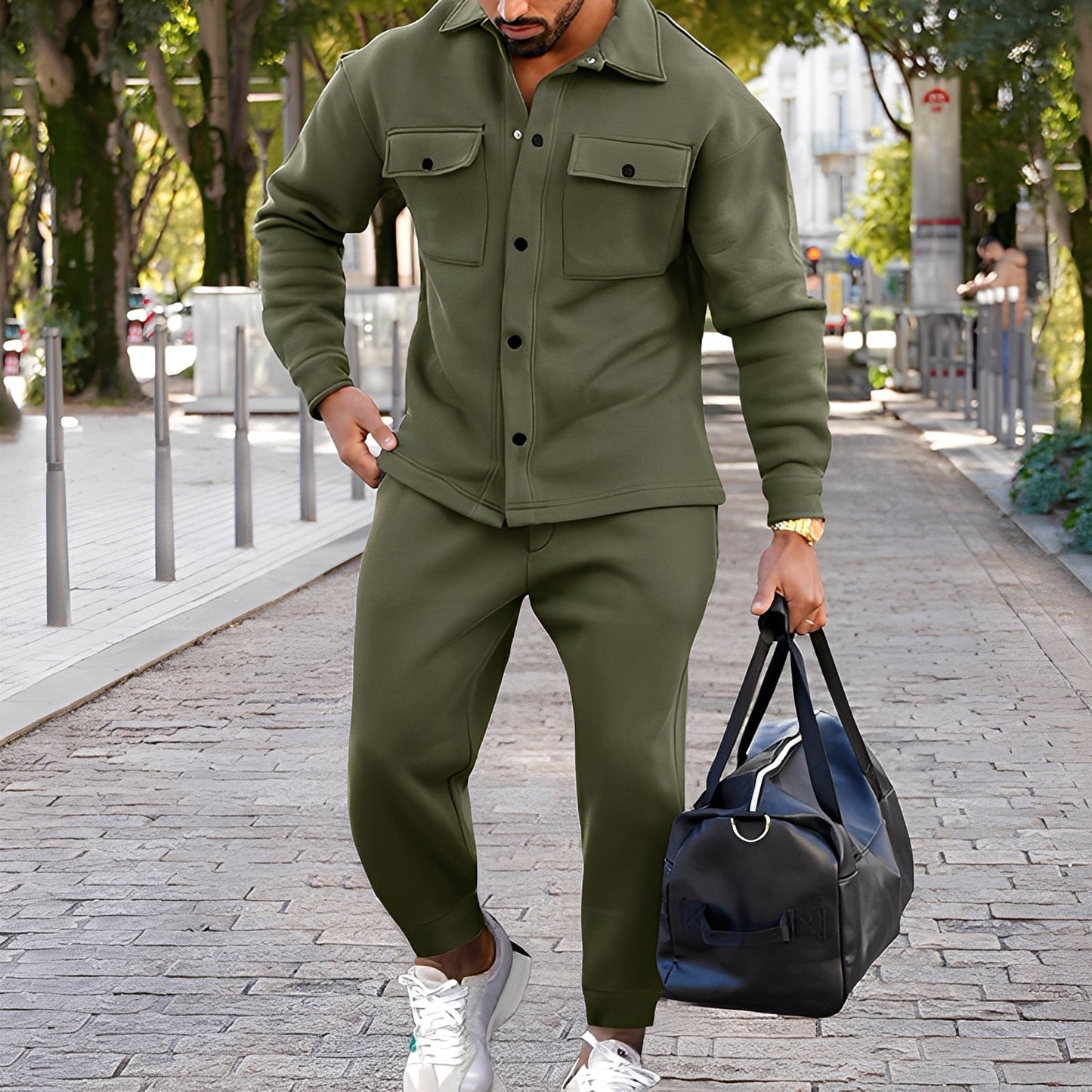 Kent - Schickes Slim-Fit-Set mit Hemd und Hose für Herren