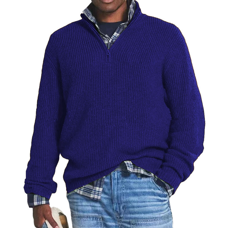 Charlton - Bequemer Herrenpullover aus Kaschmir mit Zipper