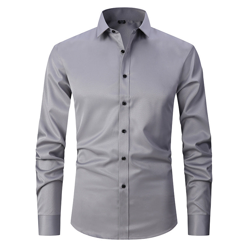 Ronan - Einfaches, schickes Herrenshirt mit langen Ärmeln