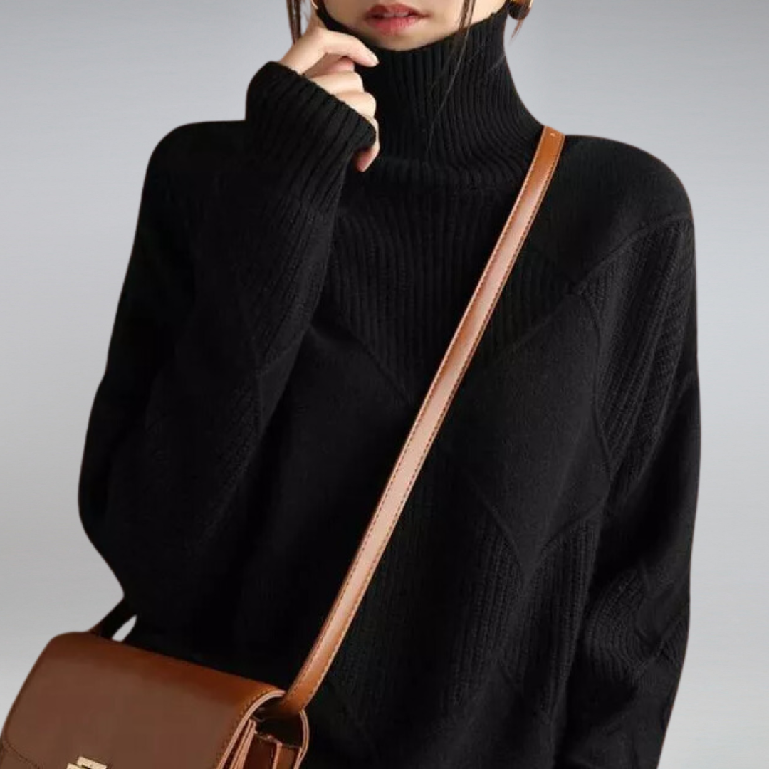 Camille – Damen-Kaschmir-Rollkragenpulli