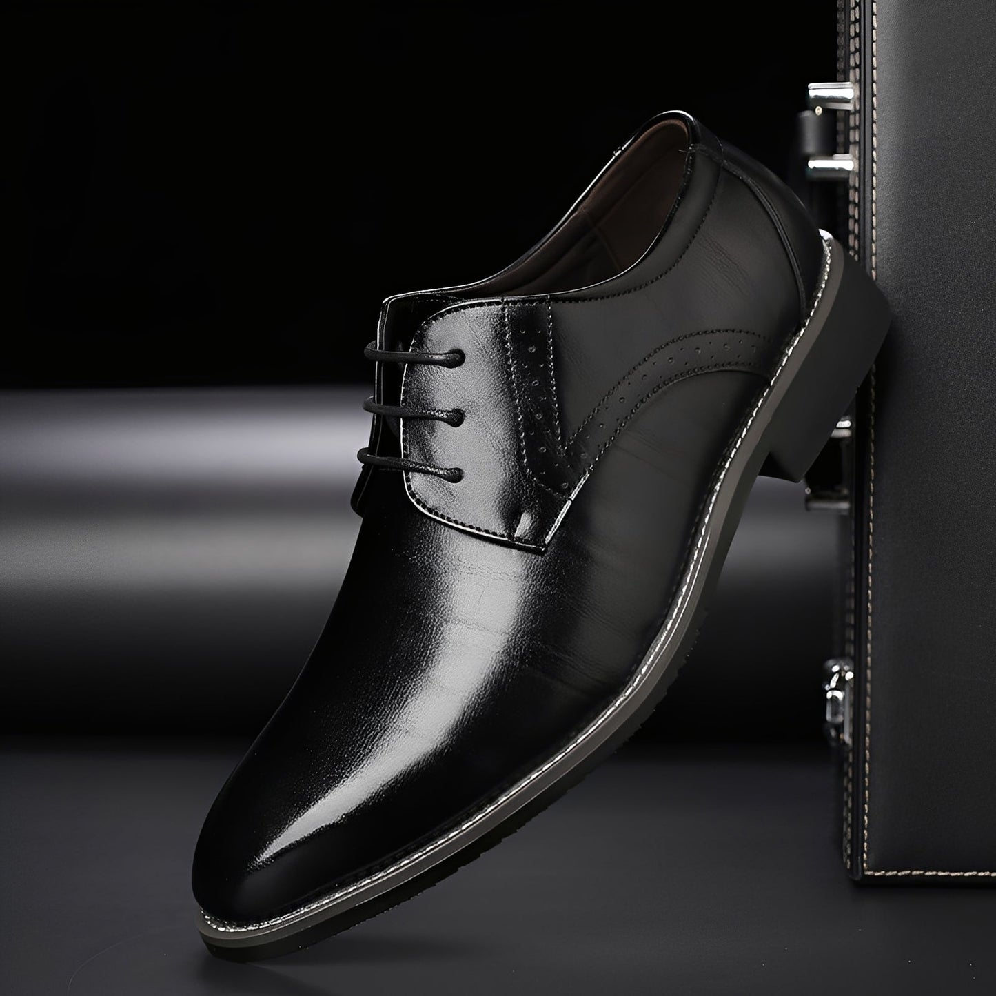 Desmond - Modische Lederschuhe mit Lochmuster für Herren