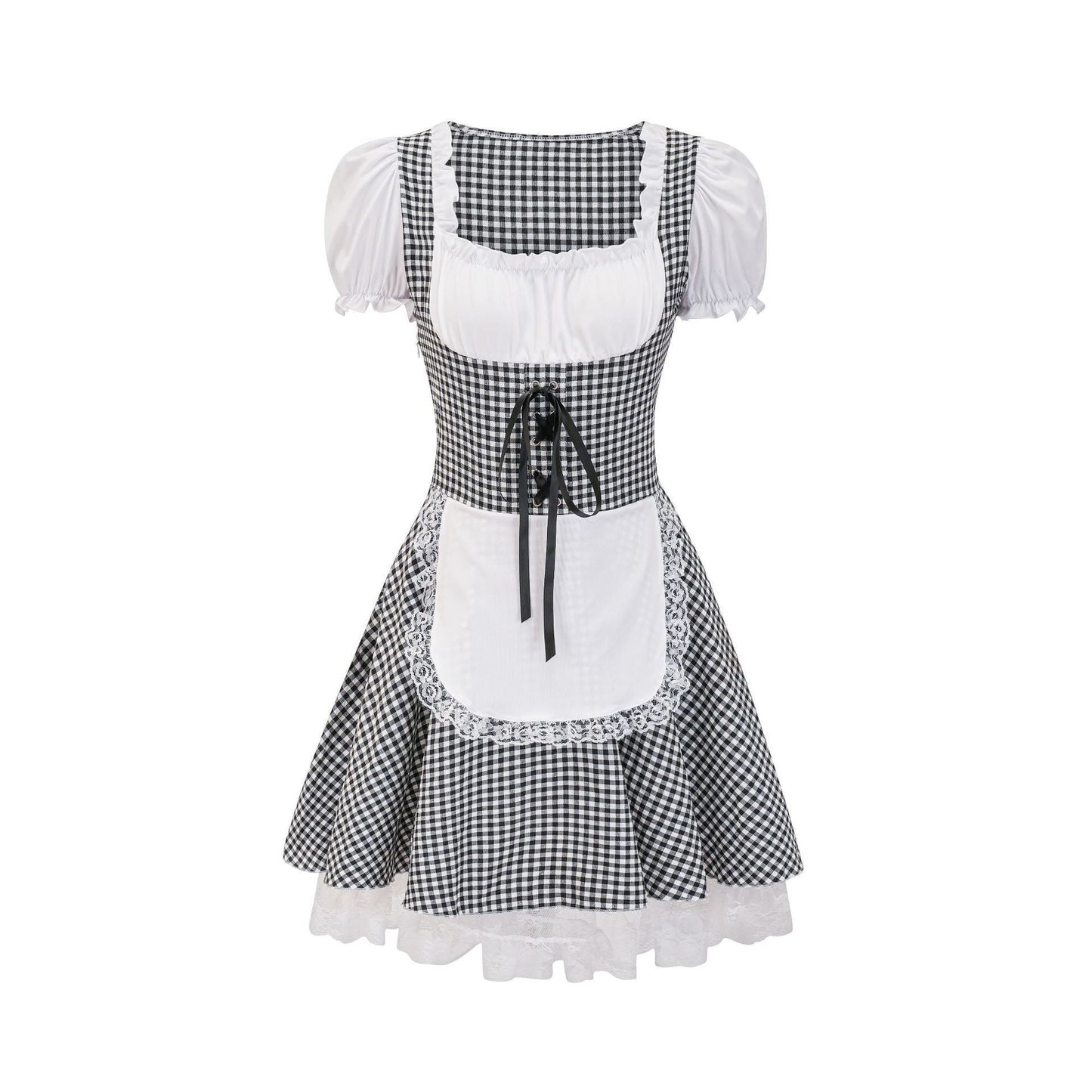 Miriam - Traditionelles Damenkleid mit Karomuster