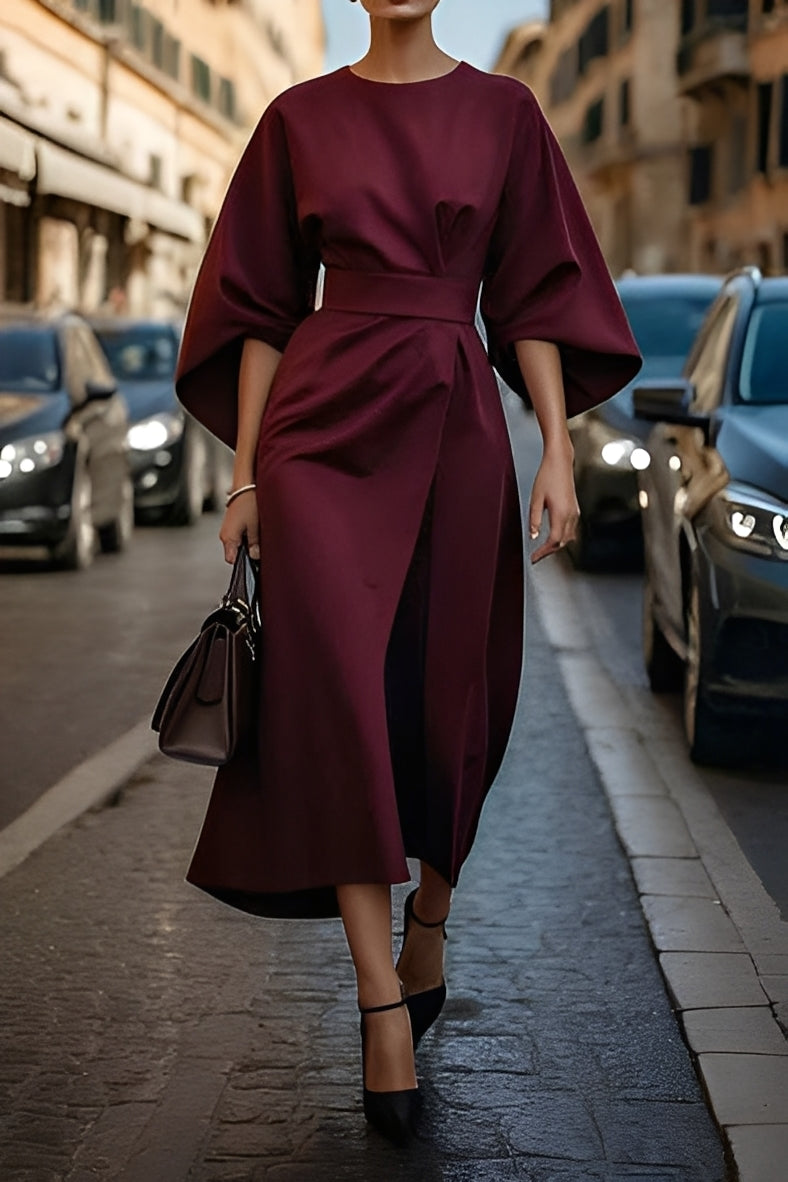 Elena - Schönes, lässiges Damenkleid mit Gürtel