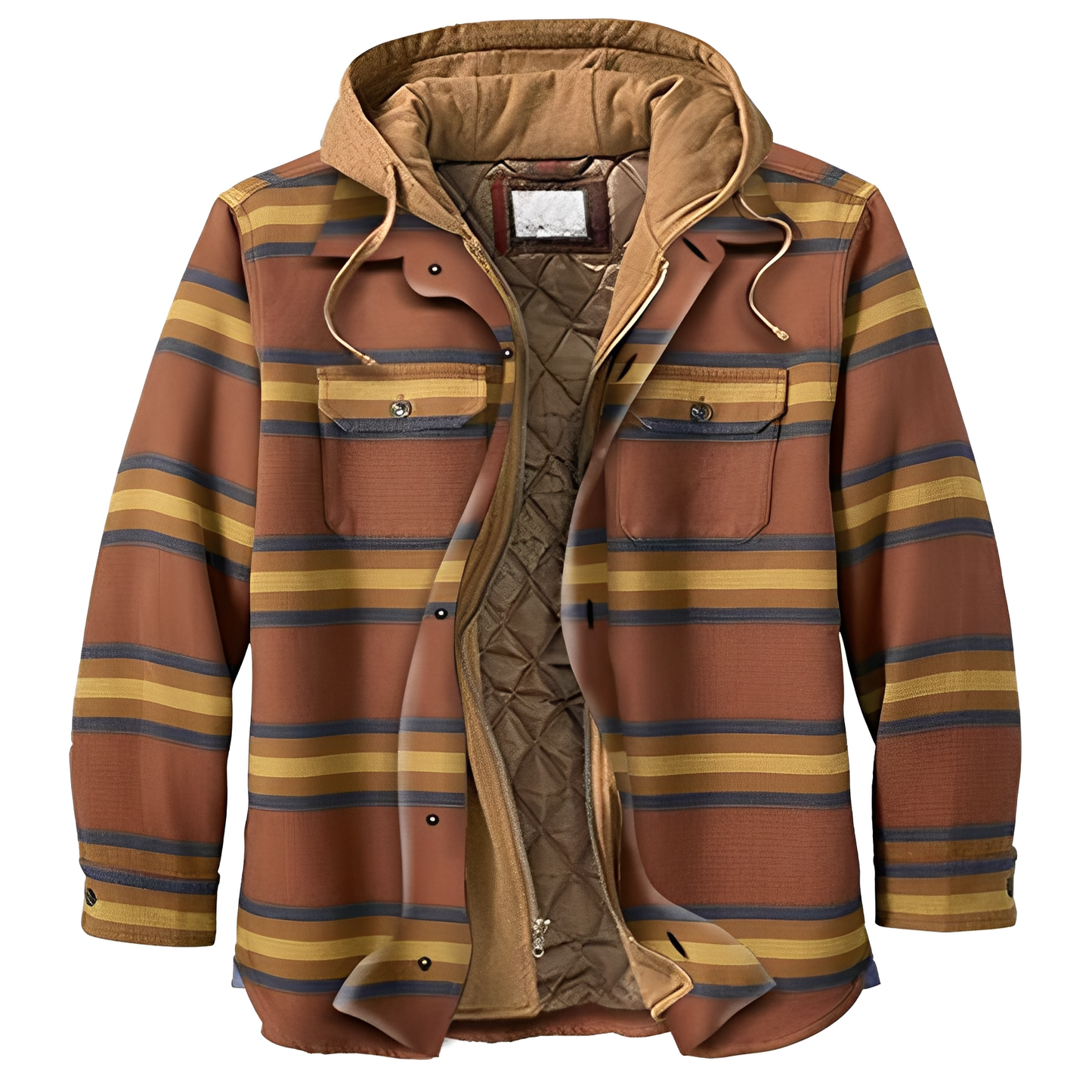 Denzil - Bequeme karierte Flanelljacke für Männer