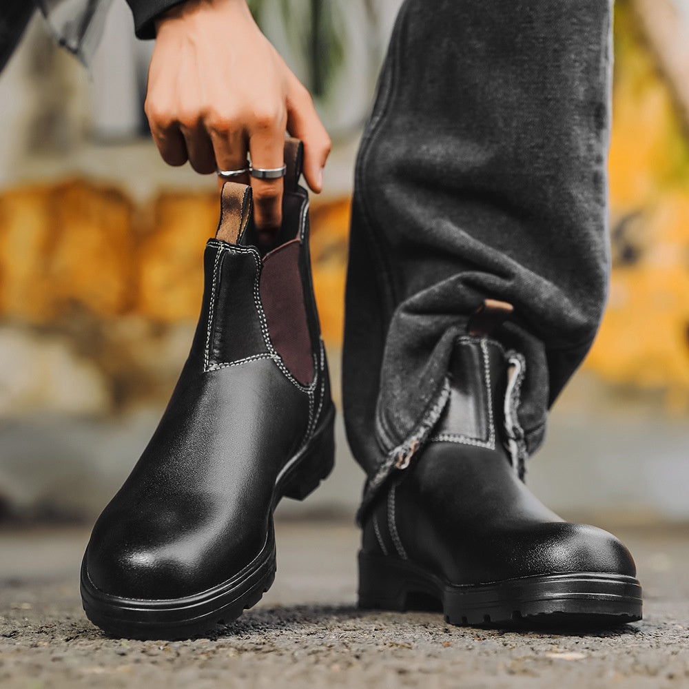 Gilbert - Trendige Vintage-Lederstiefel für Männer