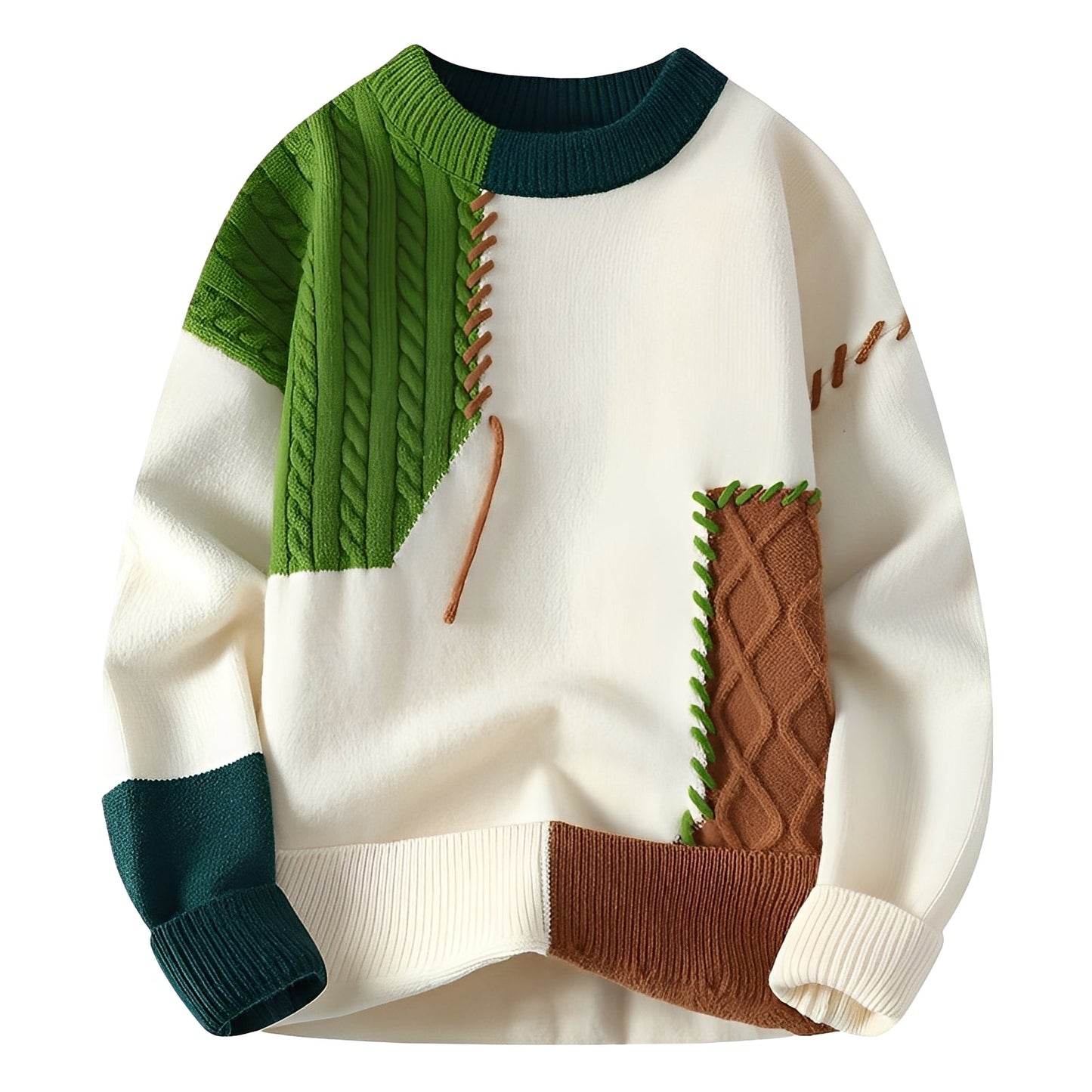 Curtis - Modischer Herren-Fleecepullover mit Farbblock-Design