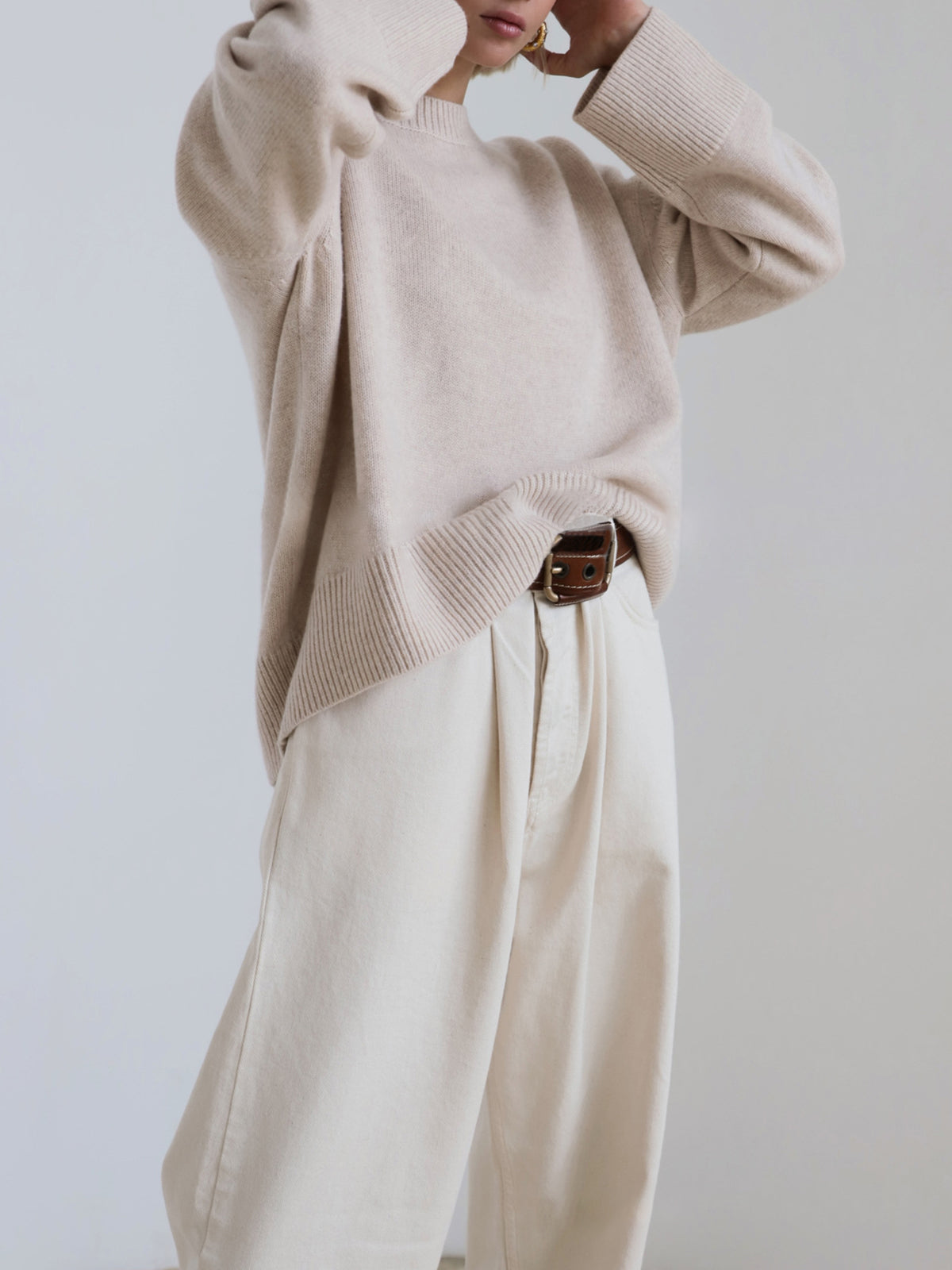 Amara – Große Größen Pullover „Zuckerwatte“