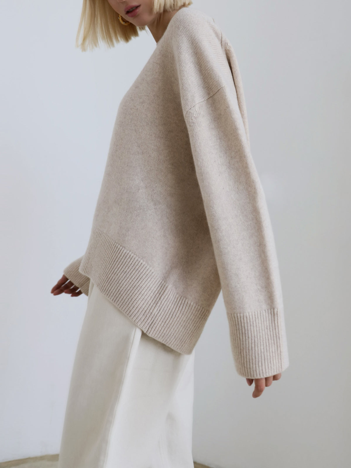 Amara – Große Größen Pullover „Zuckerwatte“