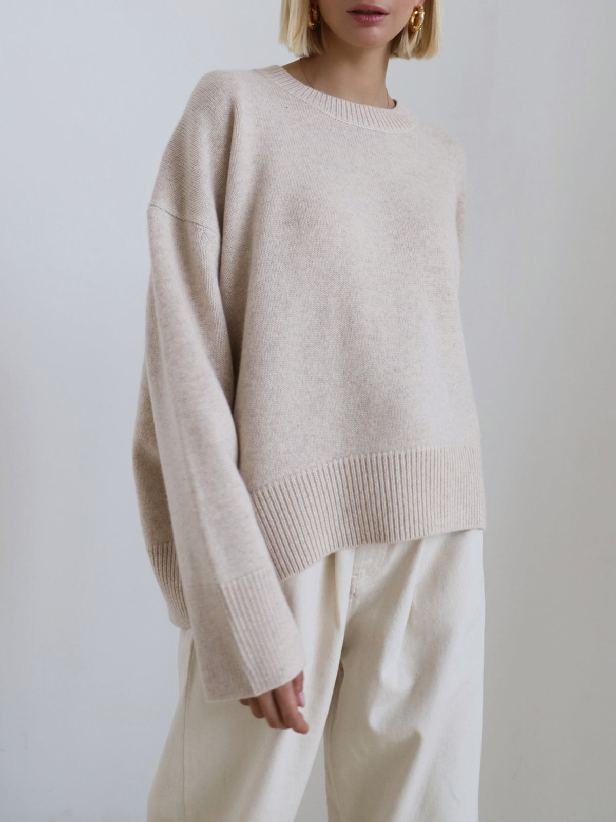 Amara – Große Größen Pullover „Zuckerwatte“