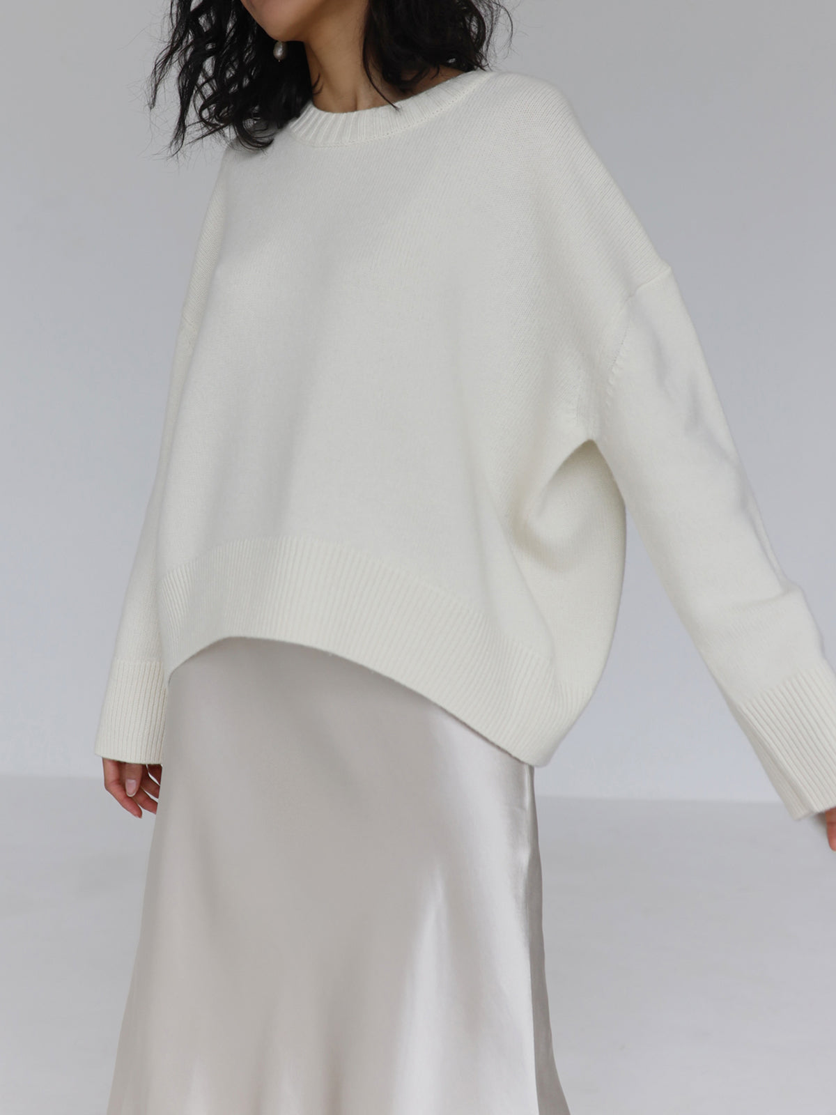 Amara – Große Größen Pullover „Zuckerwatte“