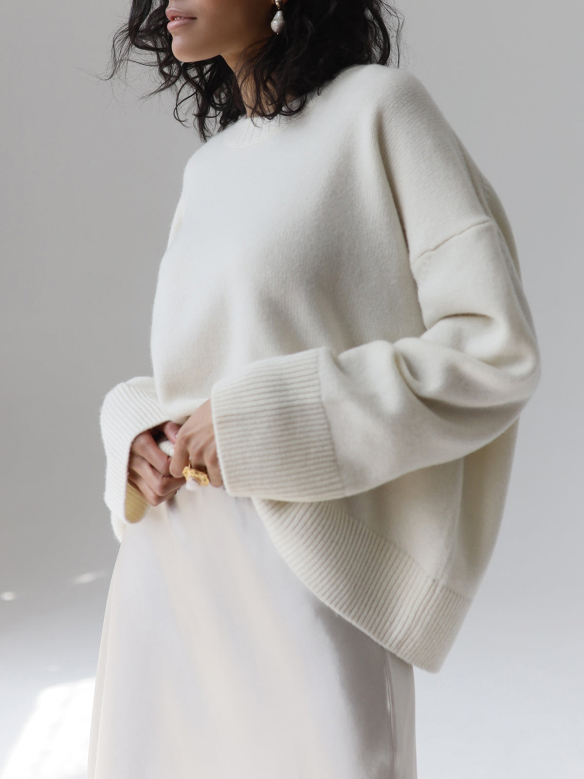 Amara – Große Größen Pullover „Zuckerwatte“