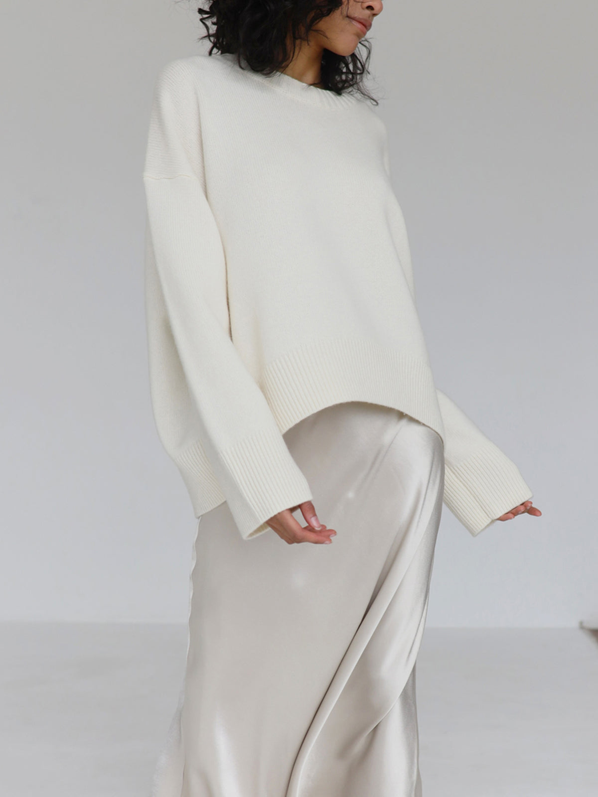 Amara – Große Größen Pullover „Zuckerwatte“