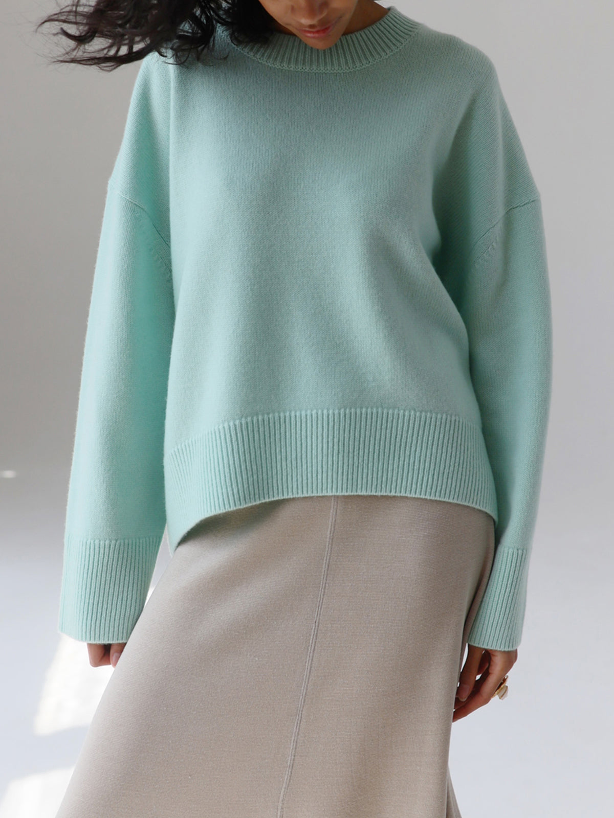 Amara – Große Größen Pullover „Zuckerwatte“