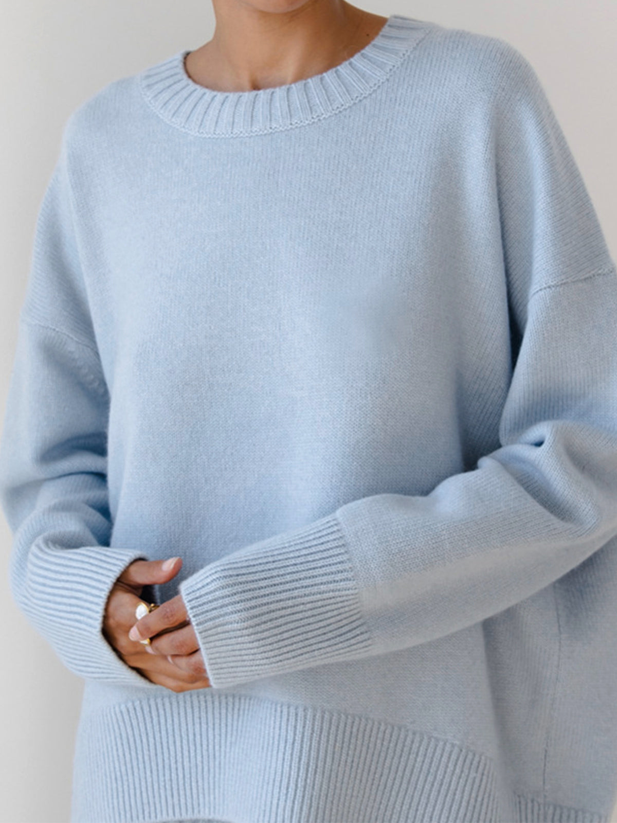 Amara – Große Größen Pullover „Zuckerwatte“