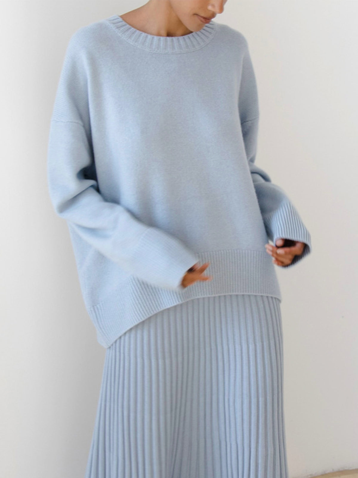 Amara – Große Größen Pullover „Zuckerwatte“