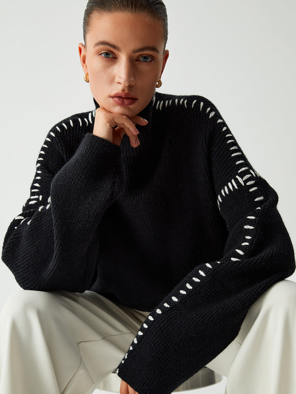 Theresa – Locker sitzender Rollkragenpullover