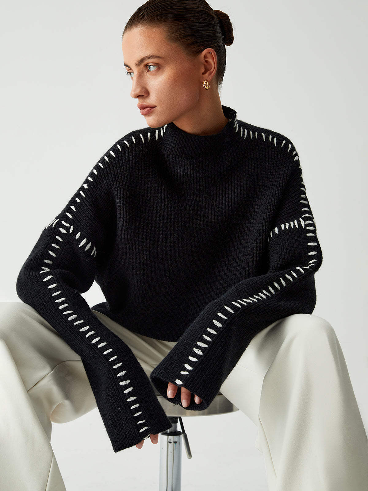 Theresa – Locker sitzender Rollkragenpullover