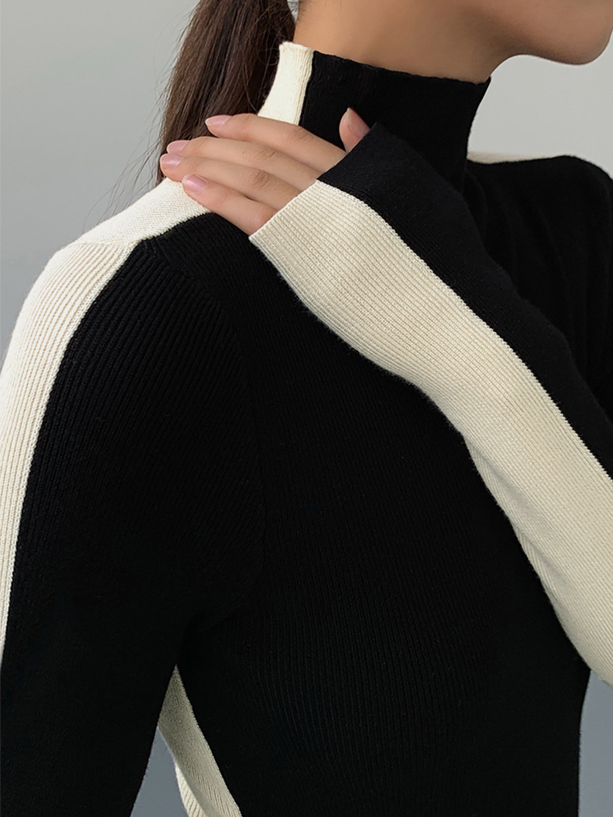 Tabea – Wendbares Strickoberteil in zwei Farben