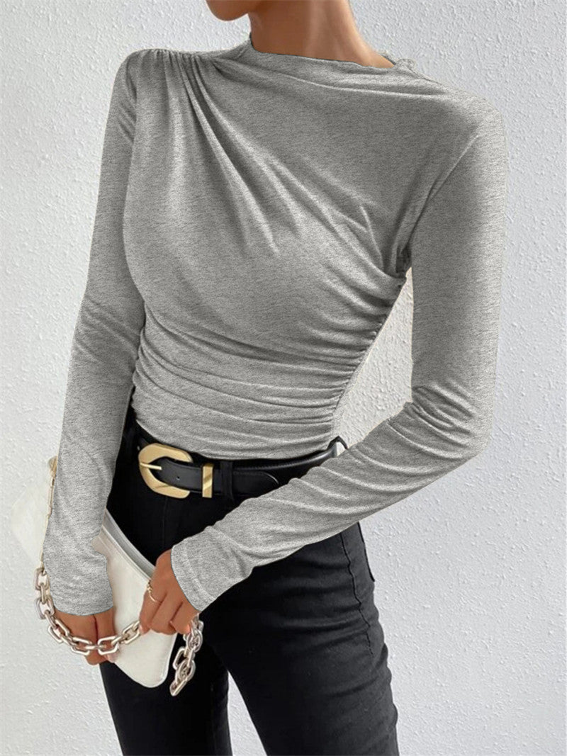 Livia – Langarmshirt mit Falten