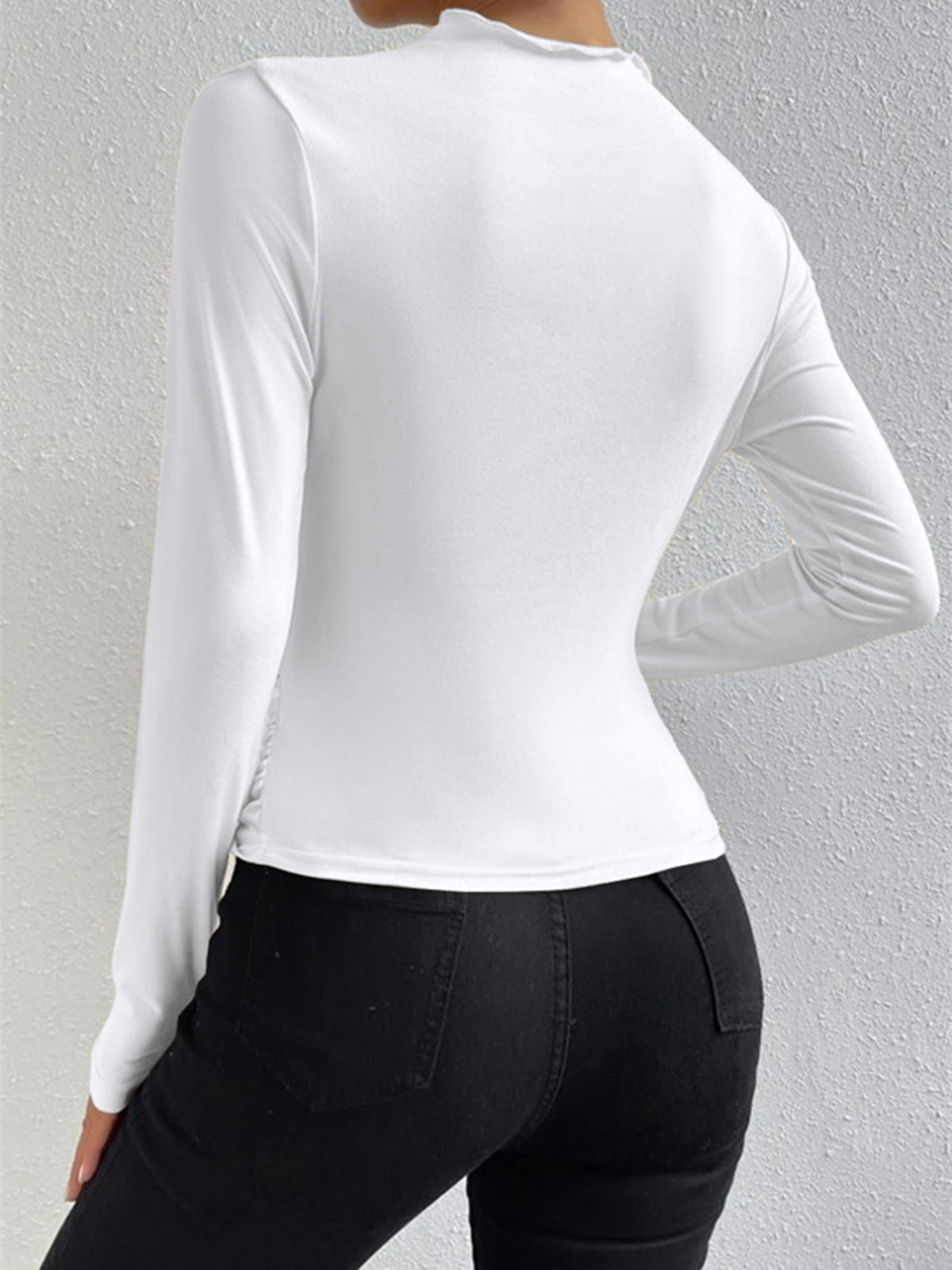Livia – Langarmshirt mit Falten