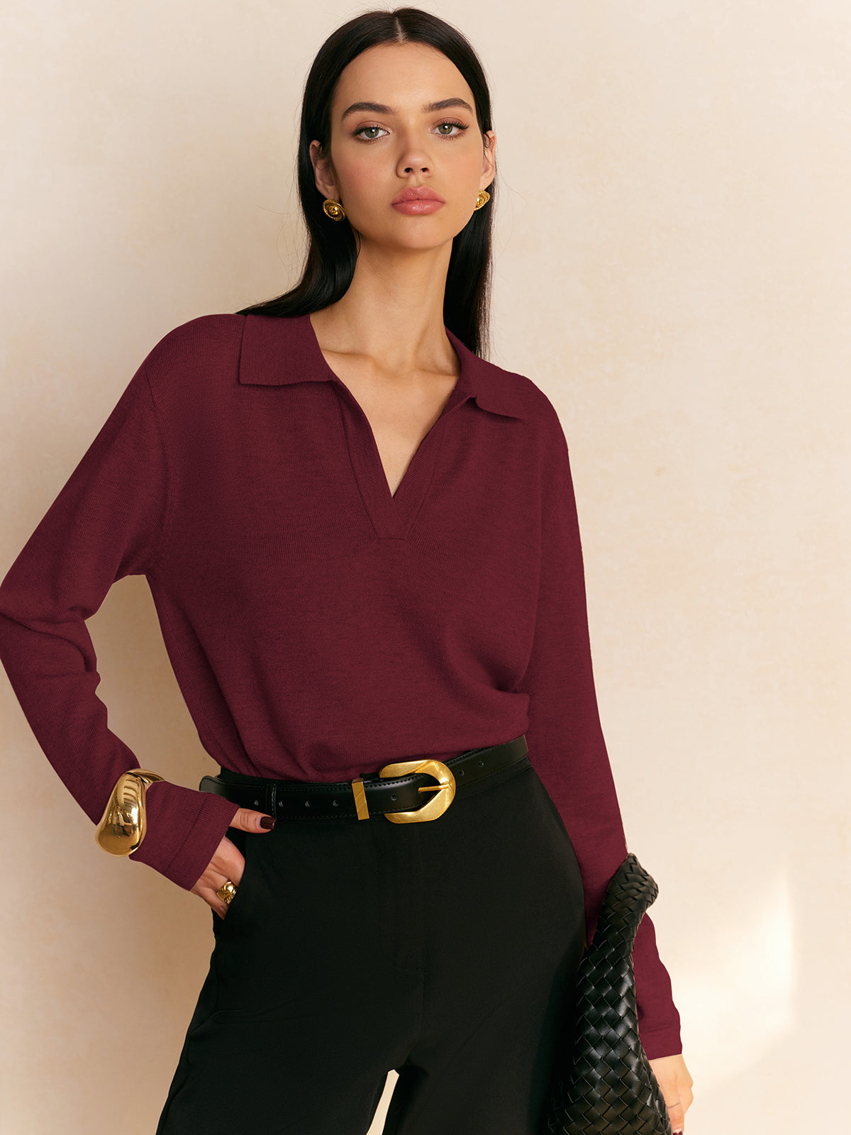 Fiona – Pullover mit losem Kragen