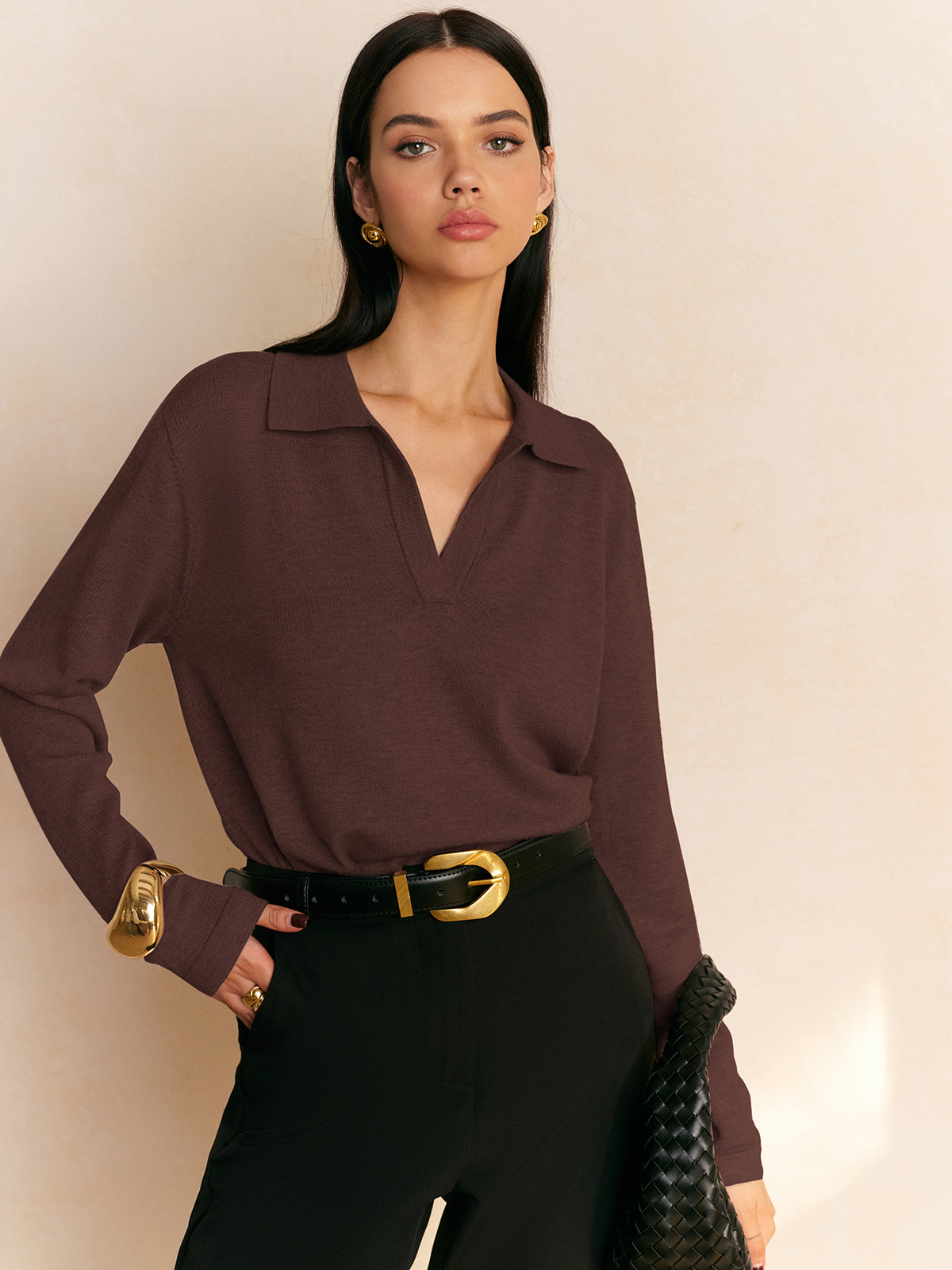 Fiona – Pullover mit losem Kragen