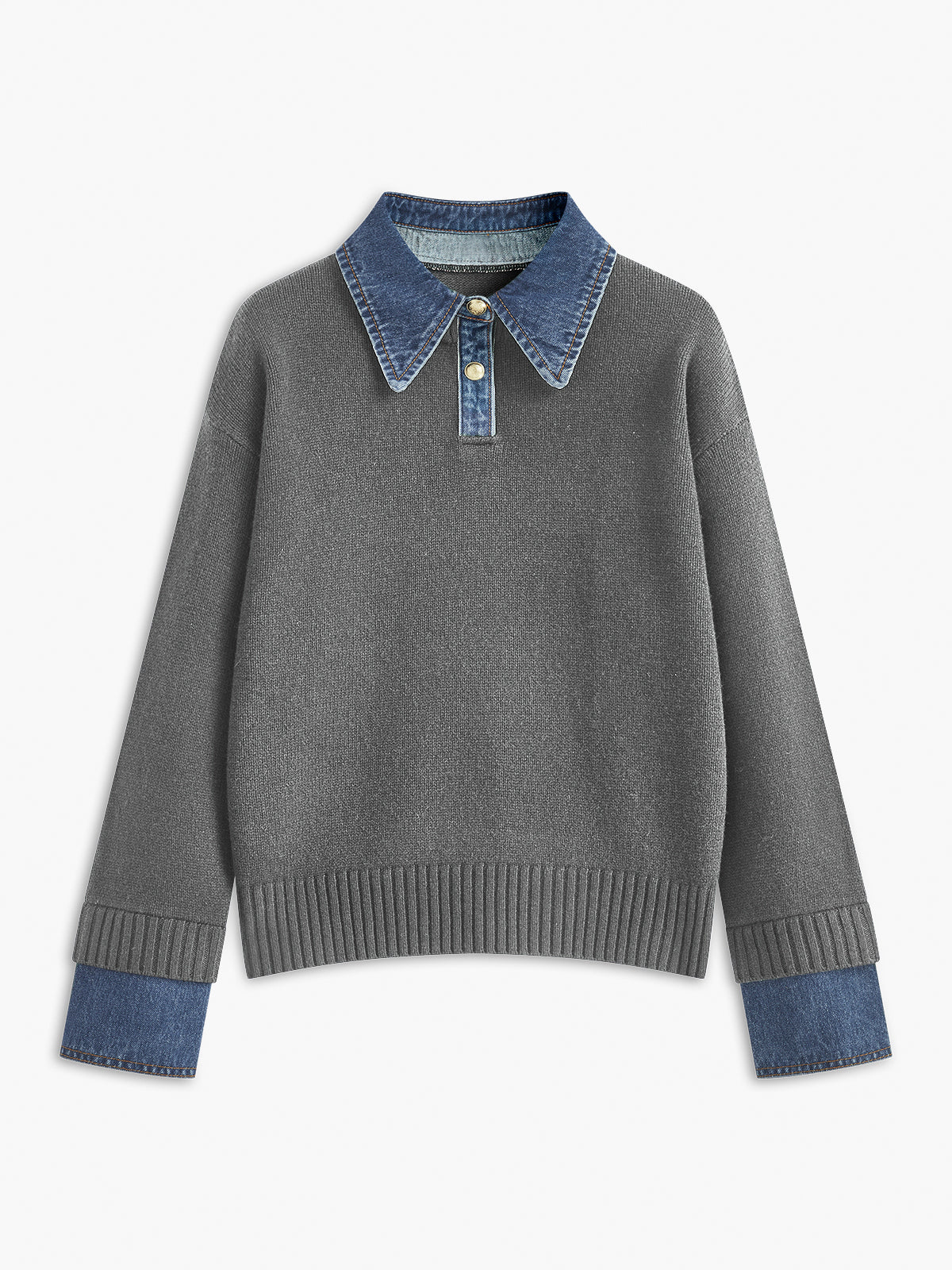 Nellie – 2-in-1 Pullover mit Revers-Detail