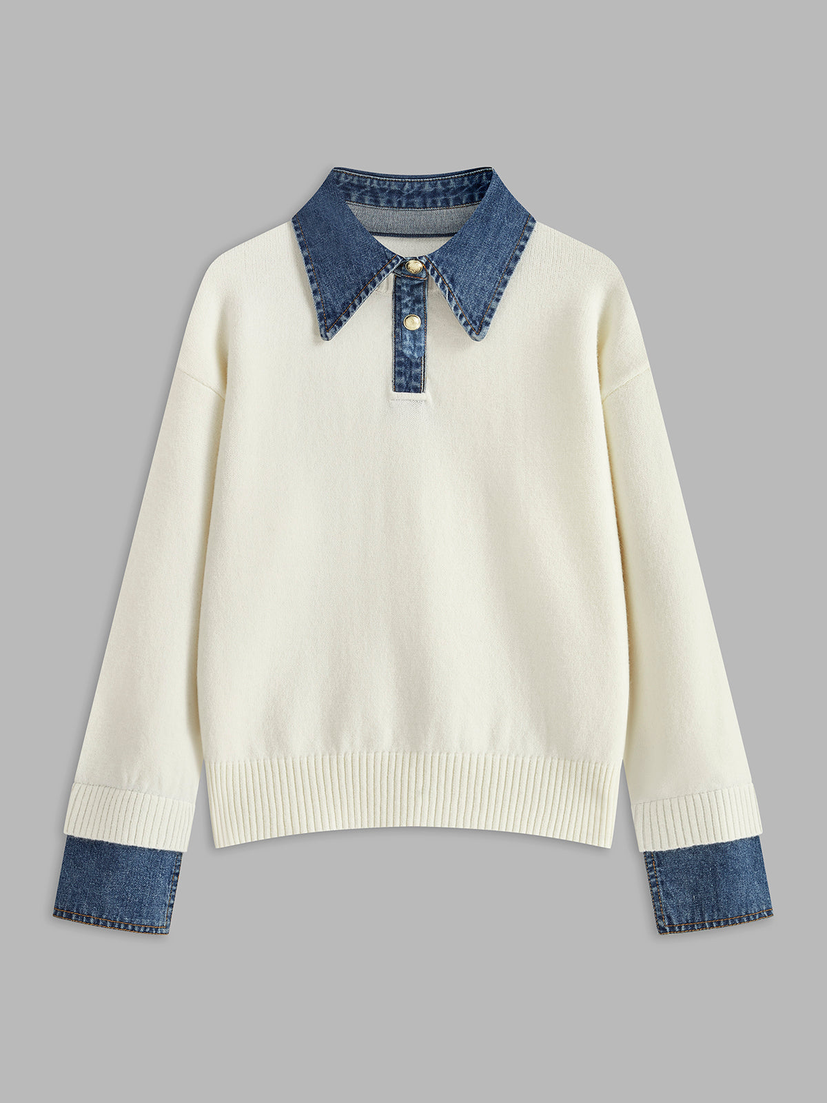 Nellie – 2-in-1 Pullover mit Revers-Detail
