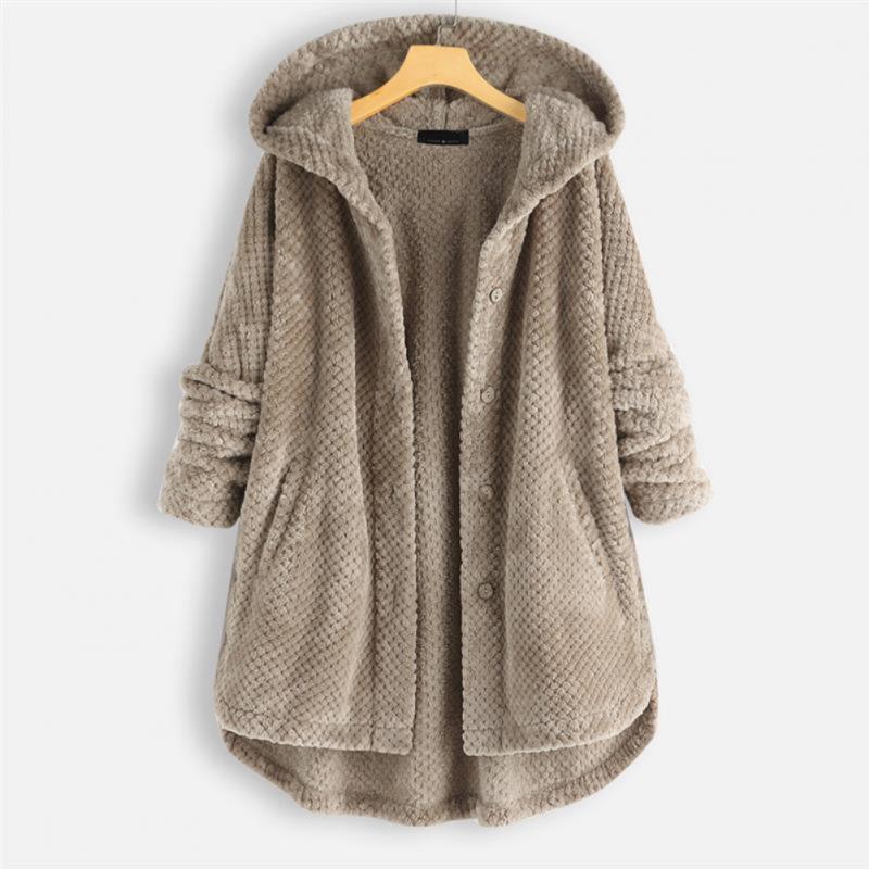 Daisy - Stylische Kapuzenjacke mit Kuschelfaktor und Knöpfen