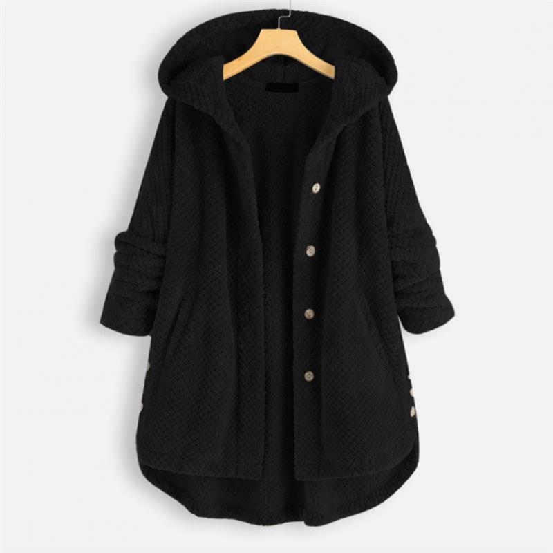 Daisy - Stylische Kapuzenjacke mit Kuschelfaktor und Knöpfen