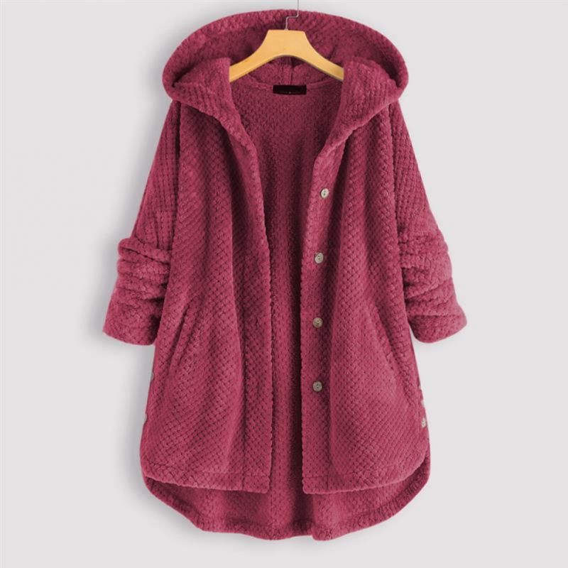 Daisy - Stylische Kapuzenjacke mit Kuschelfaktor und Knöpfen