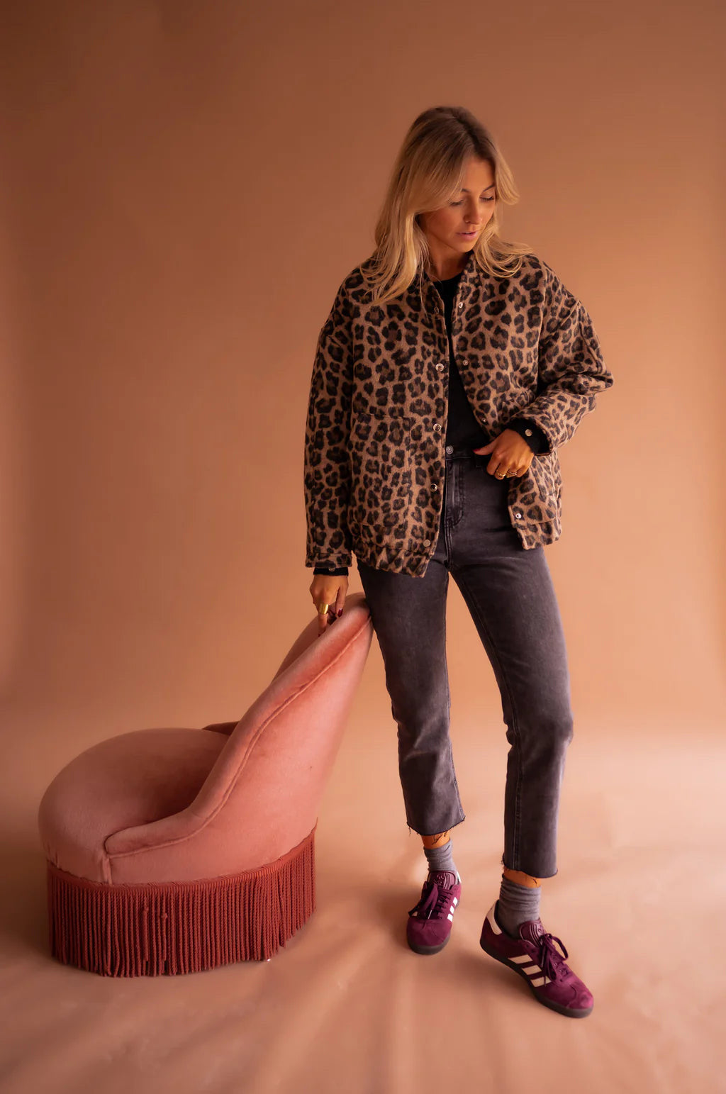 Lea – Bomberjacke Leopard