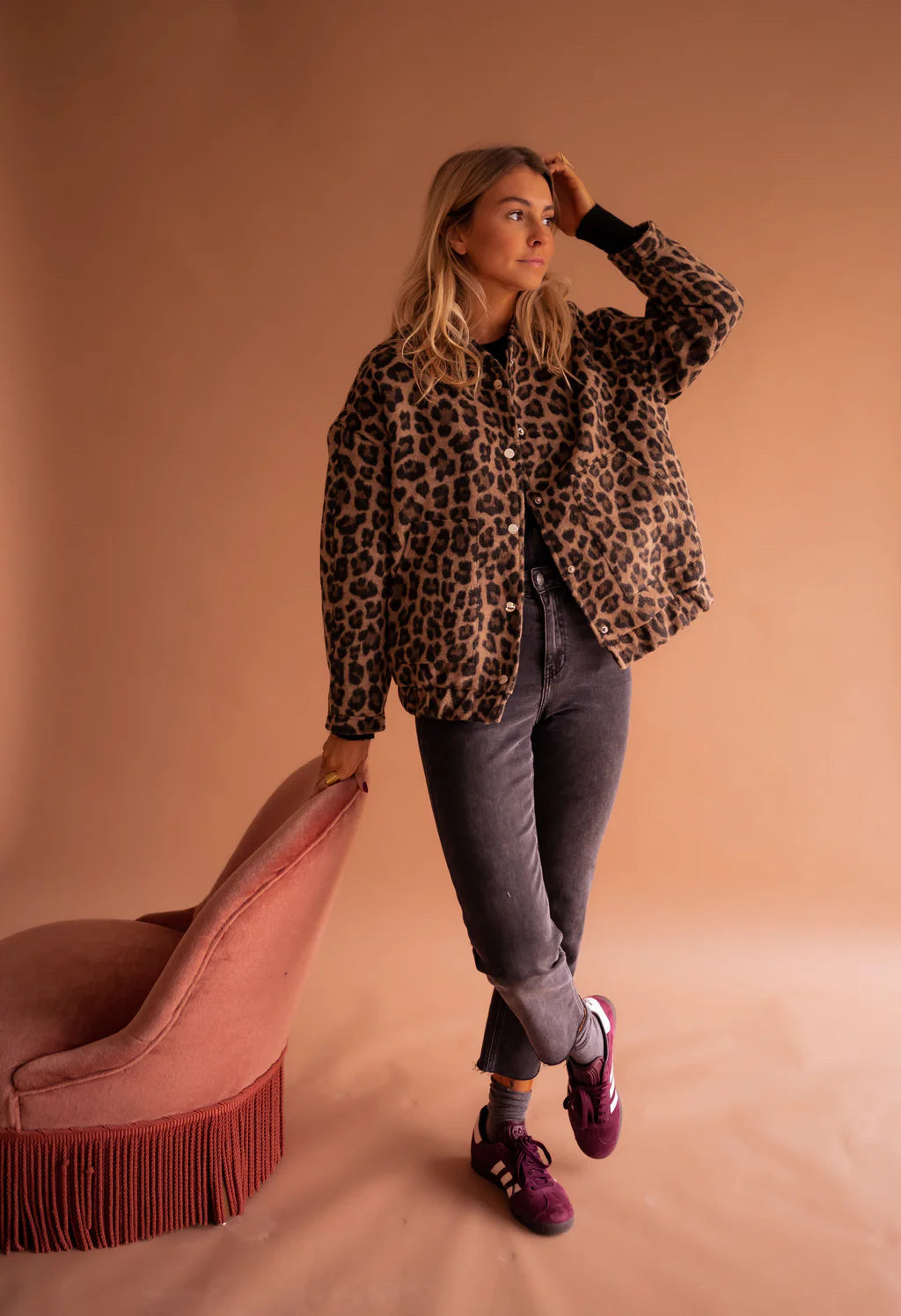 Lea – Bomberjacke Leopard