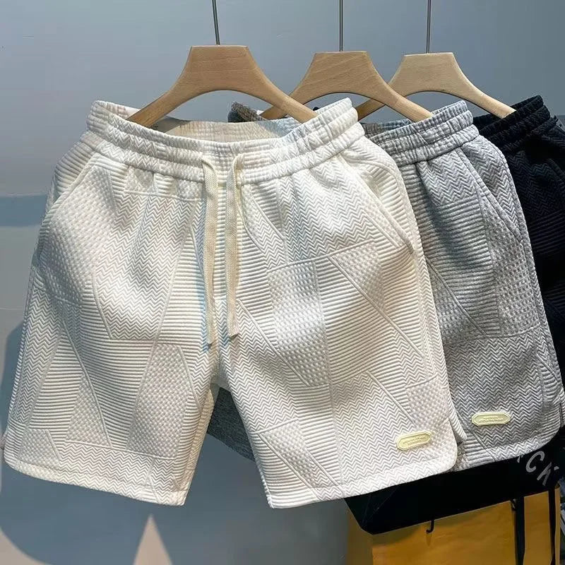 Carl – Herren-Shorts mit Fischgrätmuster
