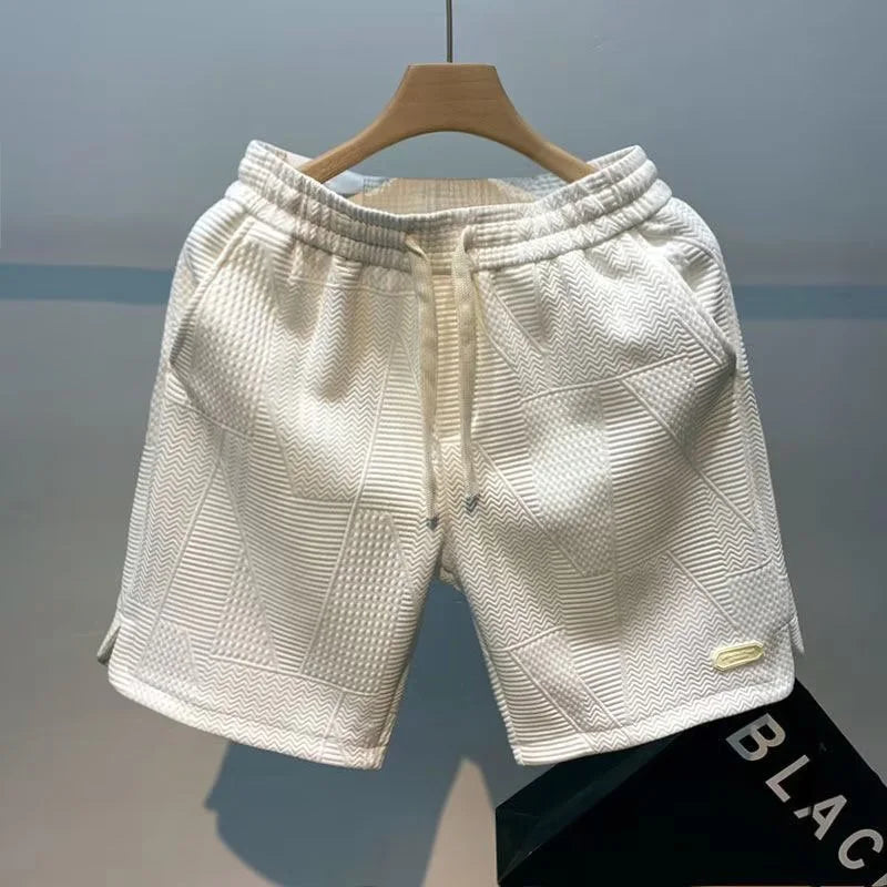 Carl – Herren-Shorts mit Fischgrätmuster
