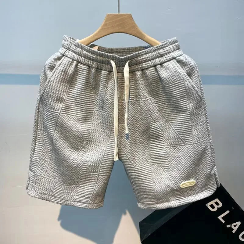 Carl – Herren-Shorts mit Fischgrätmuster