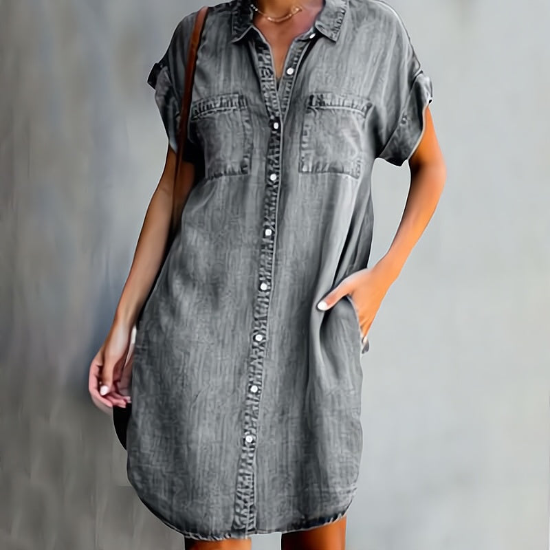 Daphné – Elegantes Denimkleid