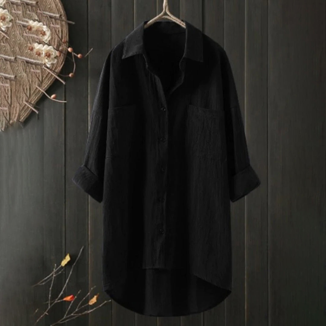 Sophie – Damenbluse mit Knöpfen