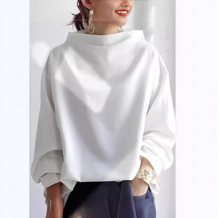Eliana – Legere Rollkragenbluse mit eleganter Note
