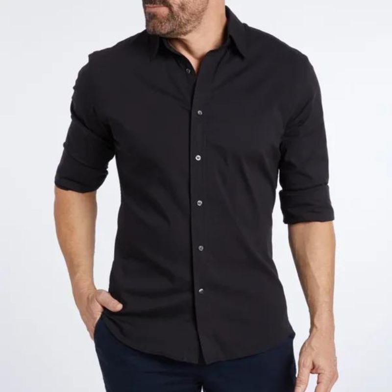 Dustin - Knitterfreies Hemd mit Zipper