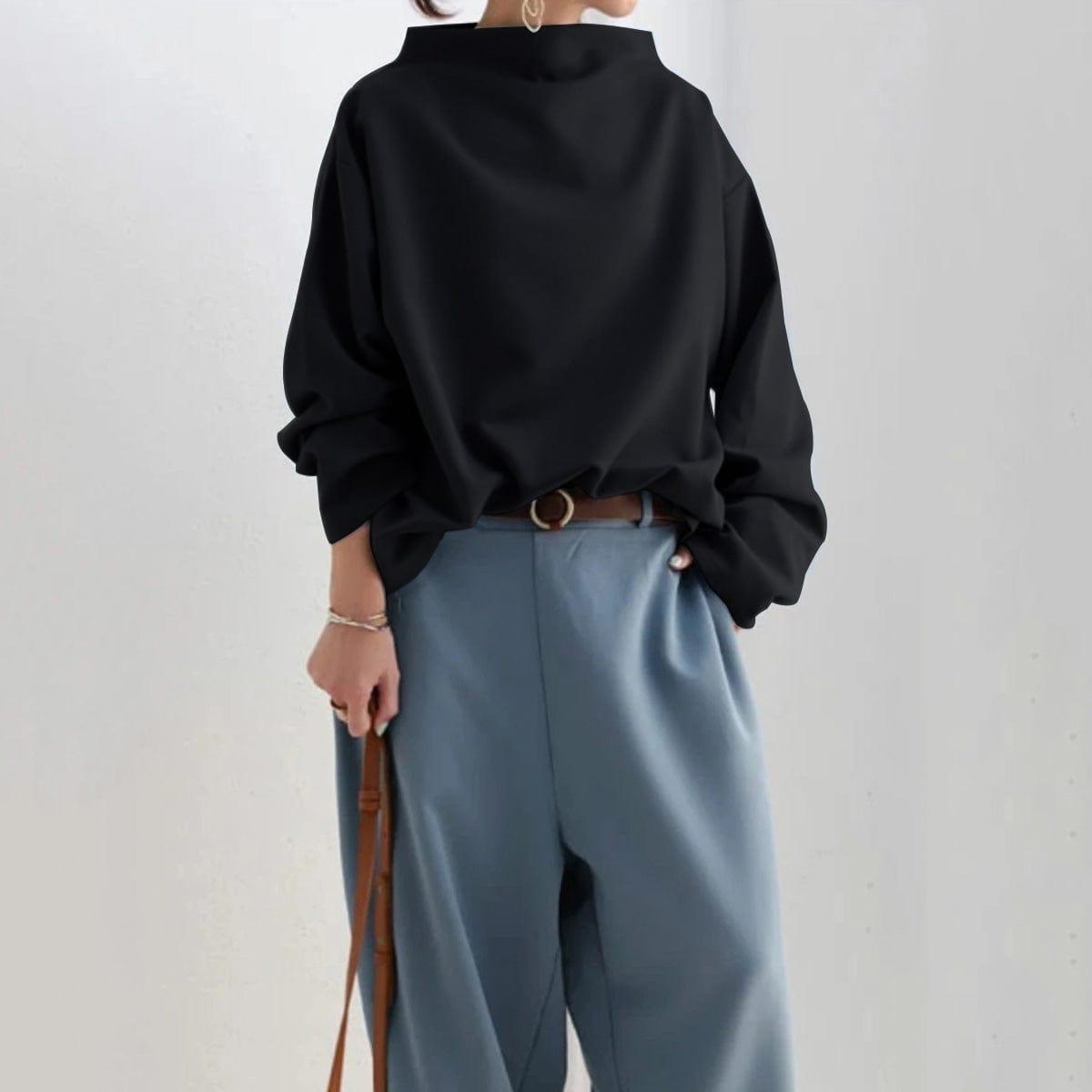Eliana – Legere Rollkragenbluse mit eleganter Note