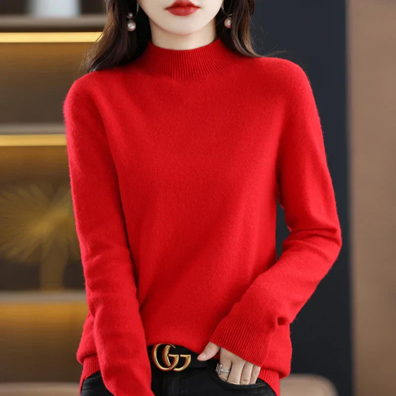 Carlotta – Stylischer Pullover mit Zopf-Muster