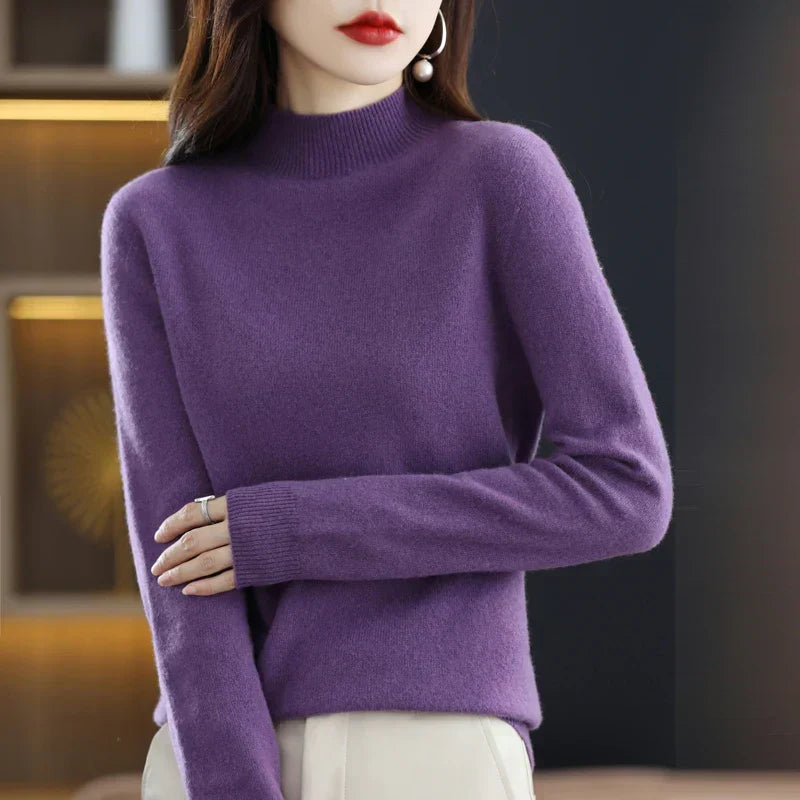 Carlotta – Stylischer Pullover mit Zopf-Muster