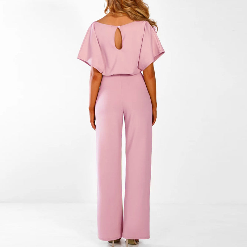 Emilia – Eleganter Damen-Jumpsuit mit Taillengürtel