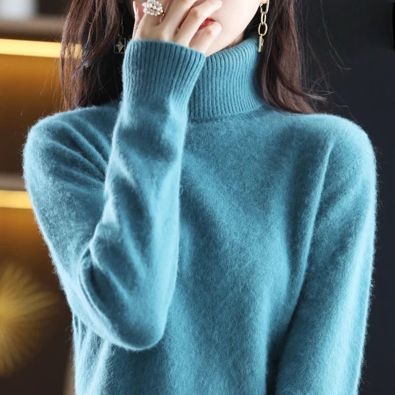 Letizia – Schicker Pullover mit hohem Kragen
